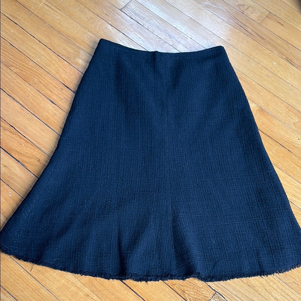 Rebecca Taylor Black  Midi A-Line Skirt for Work